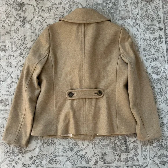 Banana Republic Camel Wool Blend Peacoat Jacket - Picture 5 of 9